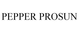 PEPPER PROSUN trademark
