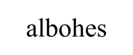 ALBOHES trademark