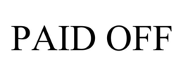 PAID OFF trademark