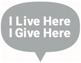 I LIVE HERE I GIVE HERE trademark