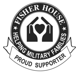 FISHER HOUSE HELPING MILITARY FAMILIES PROUD SUPPORTER trademark