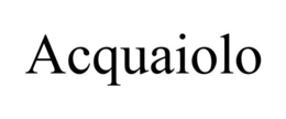 ACQUAIOLO trademark