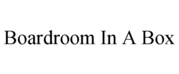 BOARDROOM IN A BOX trademark