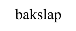 BAKSLAP trademark