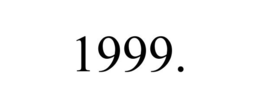 1999. trademark