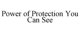 POWER OF PROTECTION YOU CAN SEE trademark
