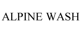 ALPINE WASH trademark