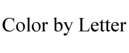 COLOR BY LETTER trademark