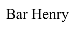 BAR HENRY trademark