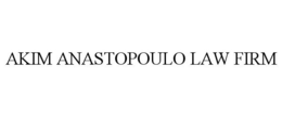 AKIM ANASTOPOULO LAW FIRM trademark