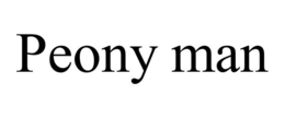 PEONY MAN trademark