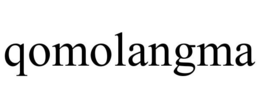 QOMOLANGMA trademark
