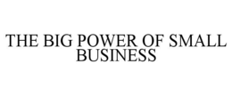 THE BIG POWER OF SMALL BUSINESS trademark