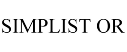 SIMPLIST OR trademark
