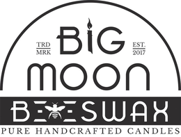 BIG MOON BEESWAX PURE HANDCRAFTED CANDLES TRD MRK EST. 2017 trademark