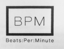 BPM BEATS:PER:MINUTE trademark