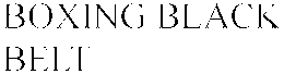 BOXING BLACK BELT trademark