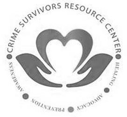 ·CRIME SURVIVORS RESOURCE CENTER ·HEALING ·ADVOCACY· PREVENTION· AWARENESS trademark