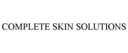 COMPLETE SKIN SOLUTIONS trademark