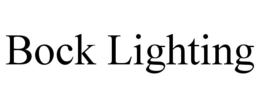 BOCK LIGHTING trademark