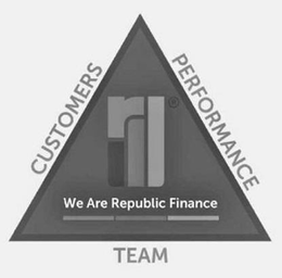 CUSTOMERS PERFORMANCE TEAM WE ARE REPUBLIC FINANCE R trademark