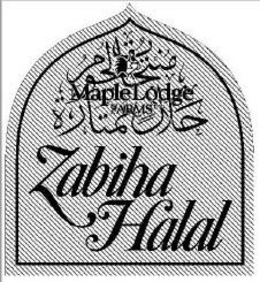 MAPLE LODGE FARMS ZABIHA HALAL trademark