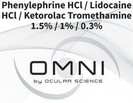 PHENYLEPHRINE HCL / LIDOCAINE HCL / KETOROLAC TROMETHAMINE 1.5% / 1% / 0.3% OMNI BY OCULAR SCIENCE trademark
