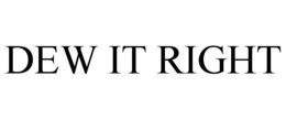 DEW IT RIGHT trademark