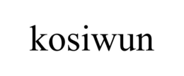 KOSIWUN trademark