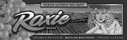 PREMIUM CALIFORNIA TABLE GRAPES ROXIE BRAND GROWN & PACKED BY: MATOIAN BROTHERS - FRESNO, CA 93706 trademark