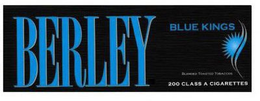 BERLEY BLUE KINGS BLENDED TOASTED TOBACCOS 200 CLASS A CIGARETTES trademark