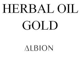 HERBAL OIL GOLD ALBION trademark