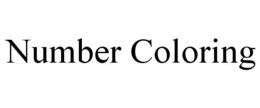 NUMBER COLORING trademark
