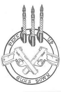 PENS UP GUNS DOWN trademark