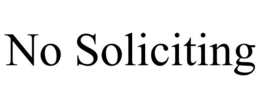 NO SOLICITING trademark