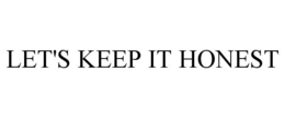 LET'S KEEP IT HONEST trademark
