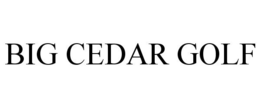 BIG CEDAR GOLF trademark