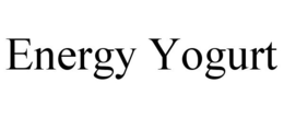 ENERGY YOGURT trademark