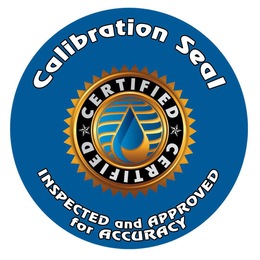 INSPECTED AND APPROVED FOR ACCURACY CERTIFIED CALIBRATION SEAL trademark