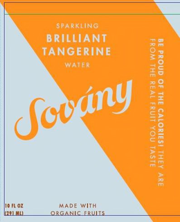 SPARKLING BRILLIANT TANGERINE WATER SOVANY trademark