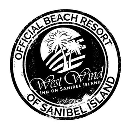 OFFICIAL BEACH RESORT OF SANIBEL ISLANDWEST WIND INN ON SANIBEL ISLAND trademark