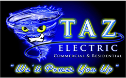 TAZ ELECTRIC COMMERCIAL & RESIDENTIAL"WE'LL POWER YOU UP" trademark