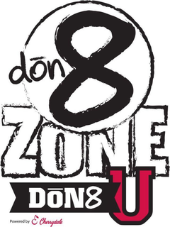 DON8ZONE DON8 U POWERED BY CHERRYDALE trademark