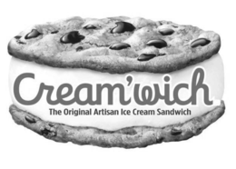 CREAM'WICH THE ORIGINAL ARTISAN ICE CREAM SANDWICH trademark