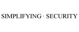 SIMPLIFYING · SECURITY trademark