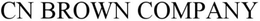 CN BROWN COMPANY trademark