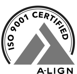 ISO 9001 CERTIFIED A-LIGN trademark