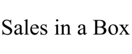 SALES IN A BOX trademark