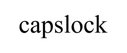 CAPSLOCK trademark