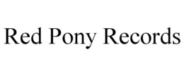 RED PONY RECORDS trademark